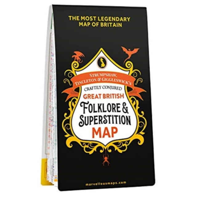 Strumpshaw, Tincleton & Giggleswick's Craftily Conjured Great British Folklore & Superstition Map