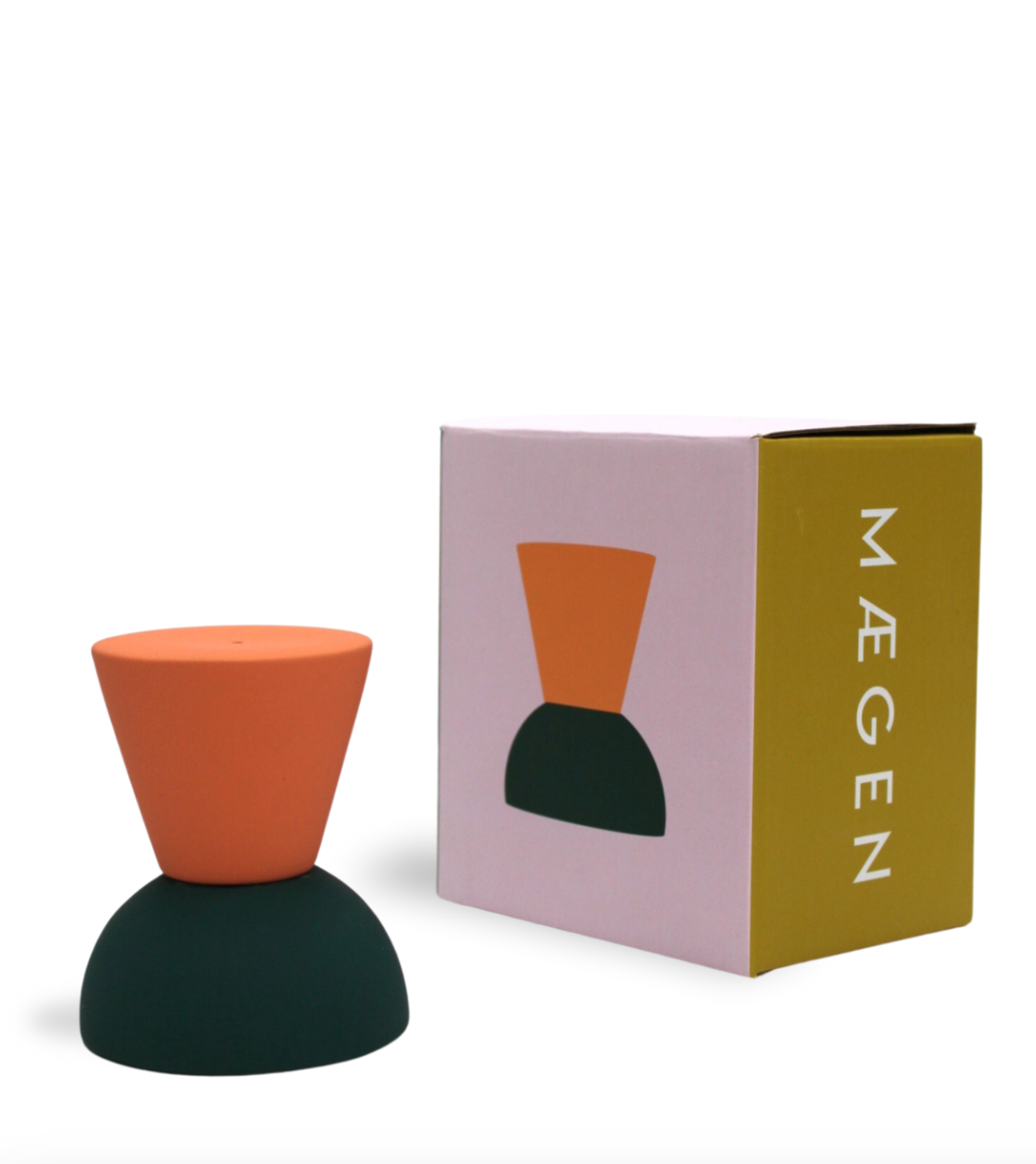 Maegan Stacks - Peach Mini Incense & Candle Holder